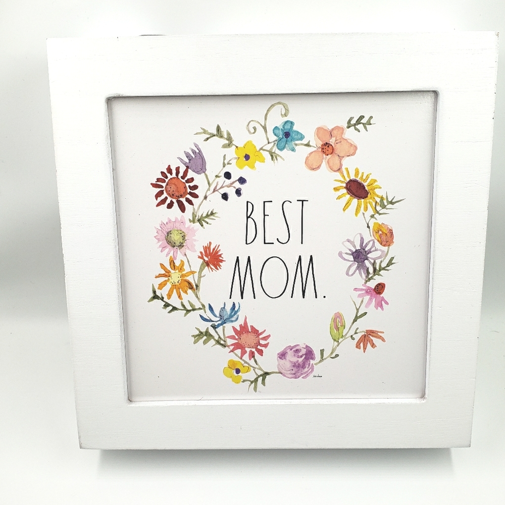 Rae Dunn BEST MOM Wood sign. Mother's day …